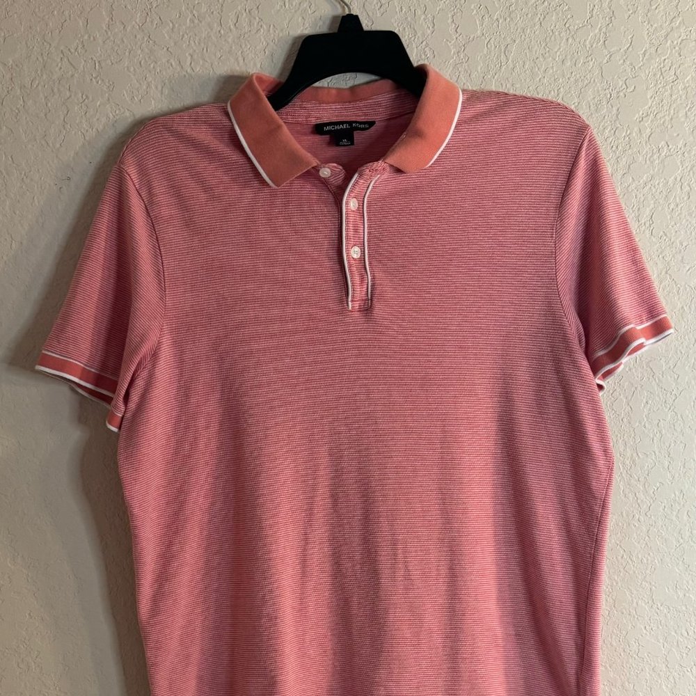 Men's XL Michael Kors Coral Peach Polo
